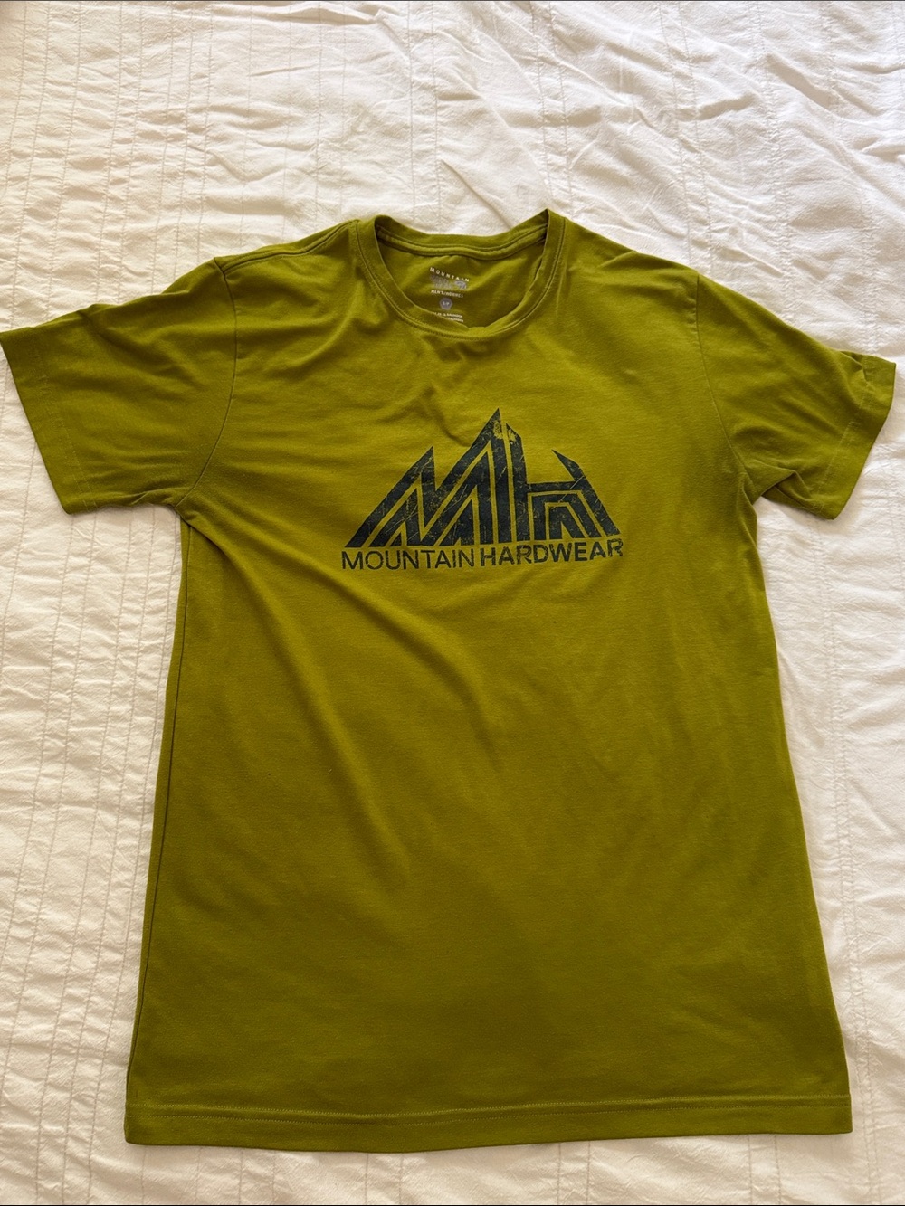 Mountain Hardwear-Small Olive Green Graphic Logo Short Sleeve Tee